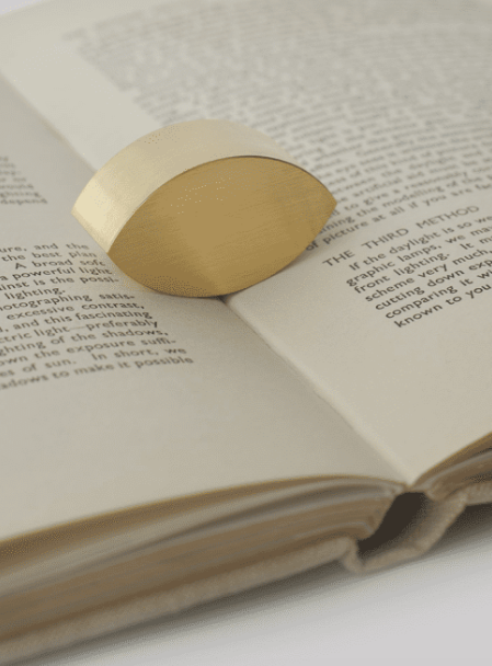 Almond – Brass bookweight