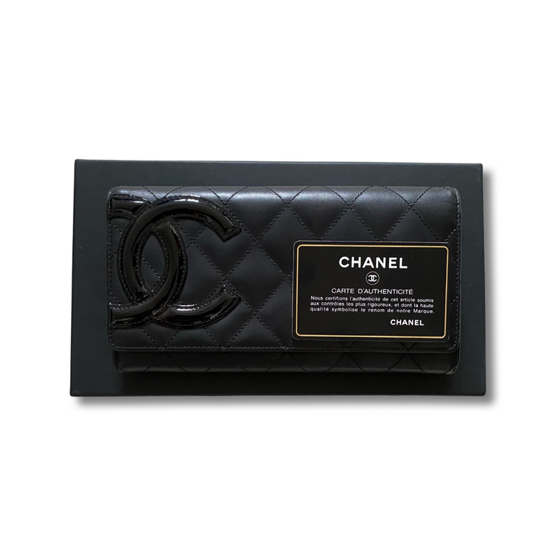Chanel Black Quilted Calfskin Cambon Wallet Q6AIGH3PKB032